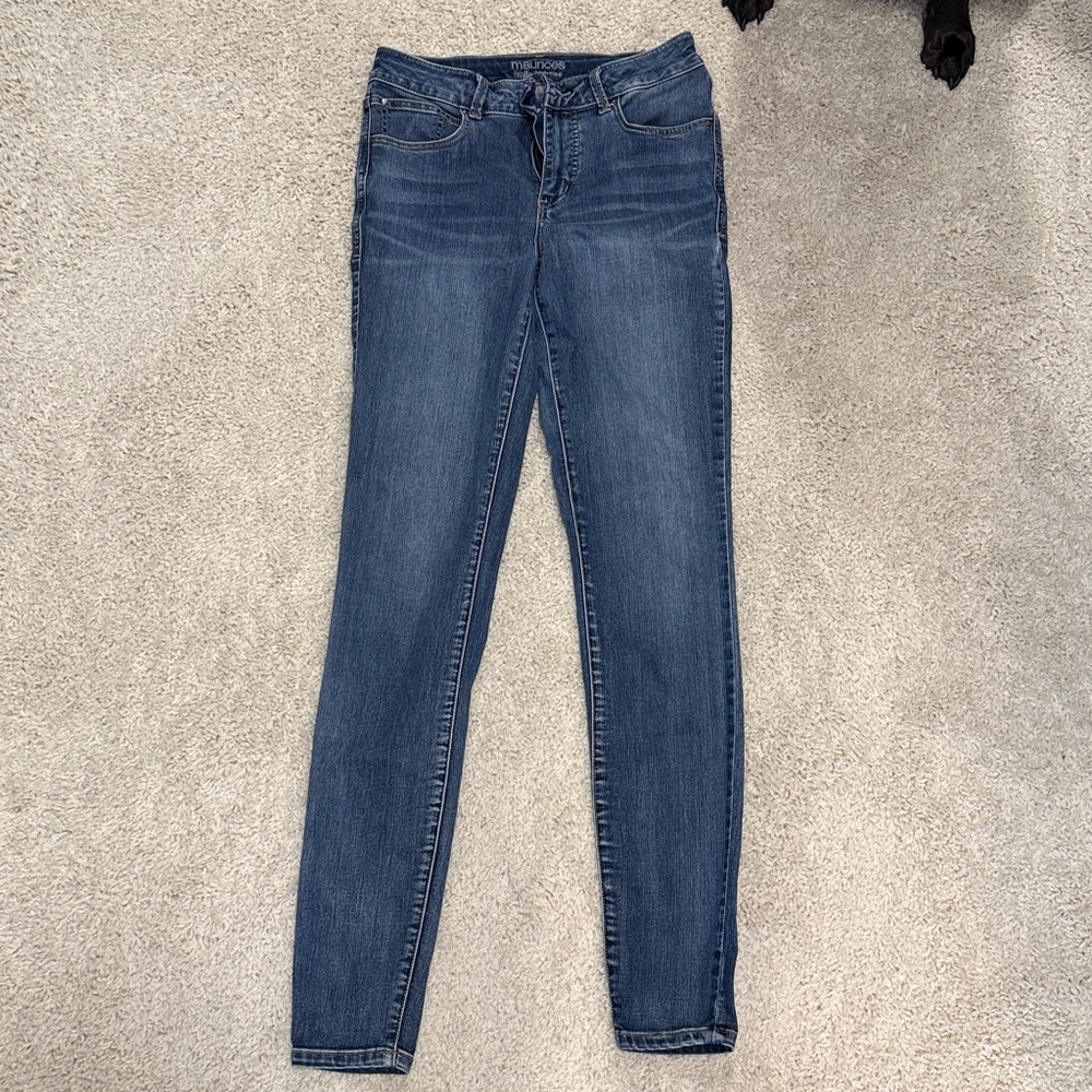 Maurice’s Blue Denim Skinny Jeans. Size 8 long